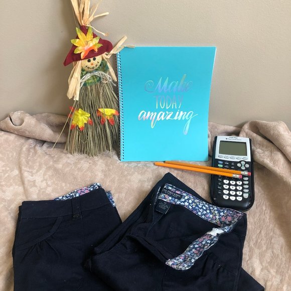 NWOT POLO Girls Blue School Uniform Pants Sz 12 (2 Pairs) - Picture 2 of 4